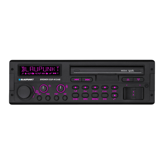 Blaupunkt BREMEN SQR 46 DAB Operating Instructions Manual