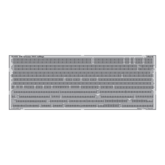Eduard USS Arizona 1941 railings 1/350 Quick Start Manual