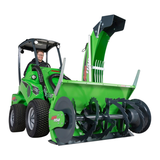 AVANT Snow Blower 1150 Operator's Manual For Attachment