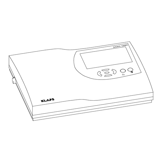 Klafs 16029 Operating Instructions Manual