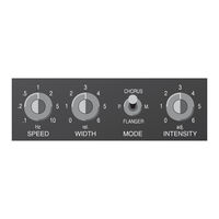 TC Electronic TC STEREO CHORUS/FLANGER User Manual