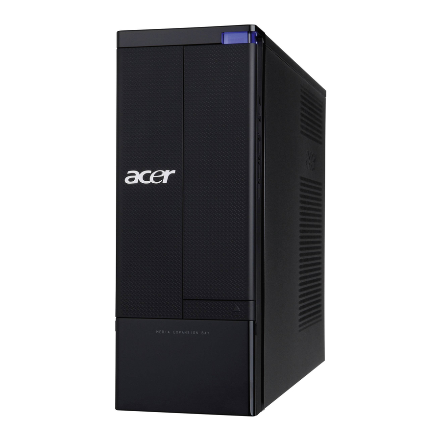 Acer Aspire X3400 Service Manual