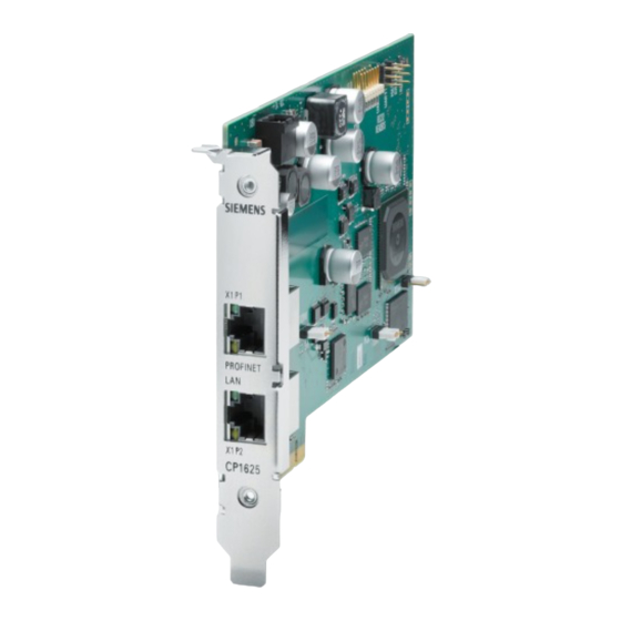 Siemens CP 1625 Operating Instructions Manual