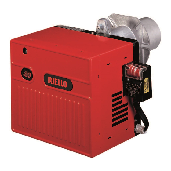 Riello Burners 40 Installation, Use And Maintenance Instructions