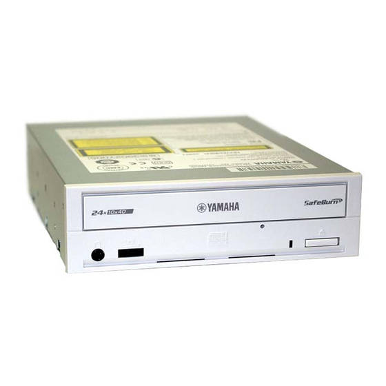Yamaha CD Recordable/Rewritable Drive CRW3200 Manuals