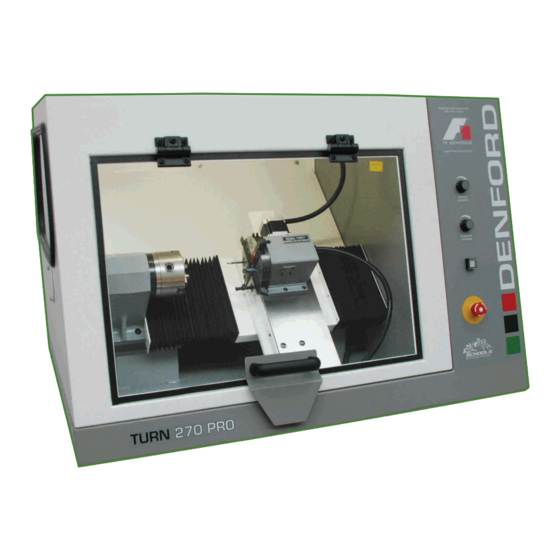 Denford TURN 270 PRO Installation & Commissioning Manual