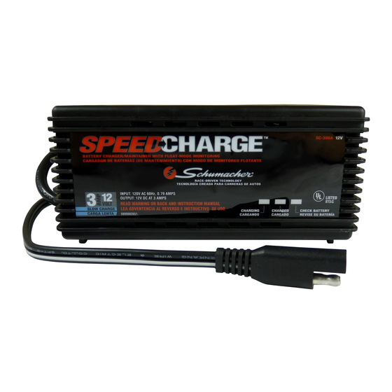 Schumacher Electric SpeedCharge SC-300A Quick Steps