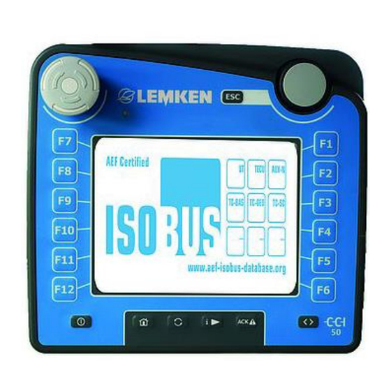 LEMKEN FieldTronic MegaDrill V02.02 Solitair 25 Operating Instructions Manual