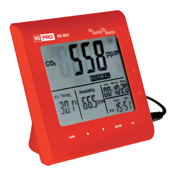 RS PRO RS-802 Instruction Manual