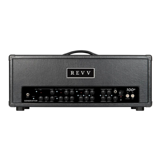 REVV Generator 100R MK3 Owner's Manual