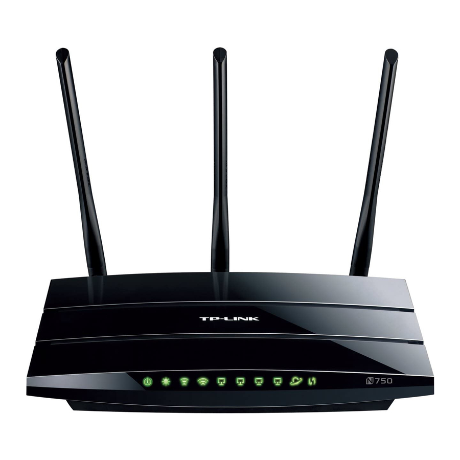 TP-LINK TL-WDR4300 USER MANUAL Pdf Download | ManualsLib