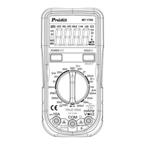 Prokit’s MT-1705 User Manual