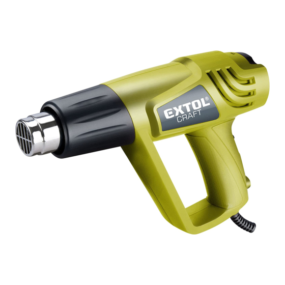 User Manuals: EXTOL Craft 411013 Hot Air Gun