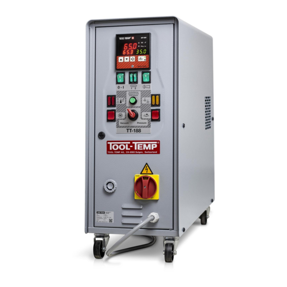 Tool-Temp TT-188 Manual Of Instruction
