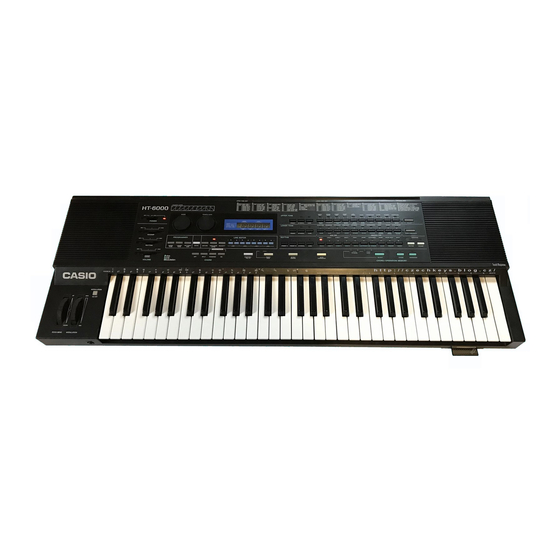 Casio HT-6000 Operation Manual