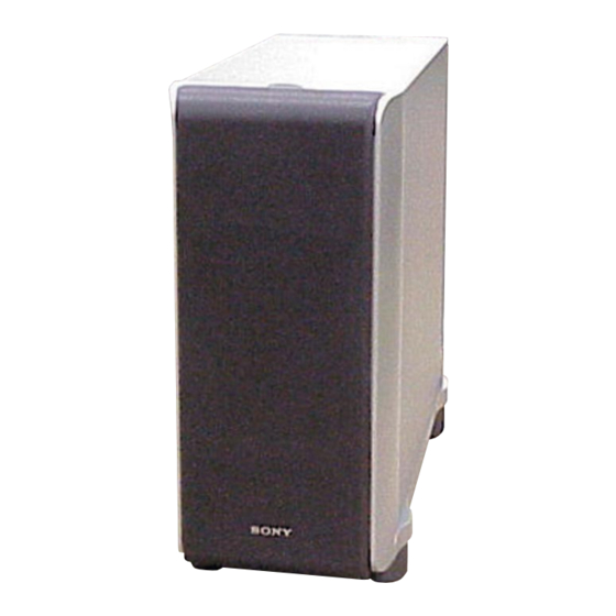 Sony SA-WMS556 Service Manual