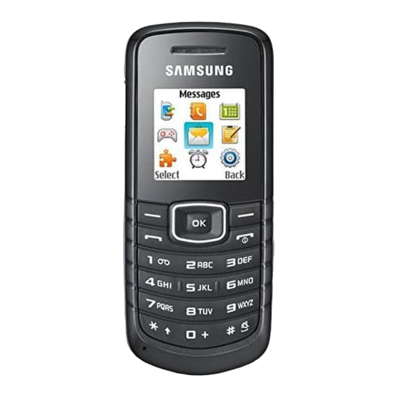 Samsung GT-E1086L Service Manual