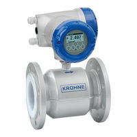 KROHNE OPTIFLUX 4400 Supplementary Instructions Manual