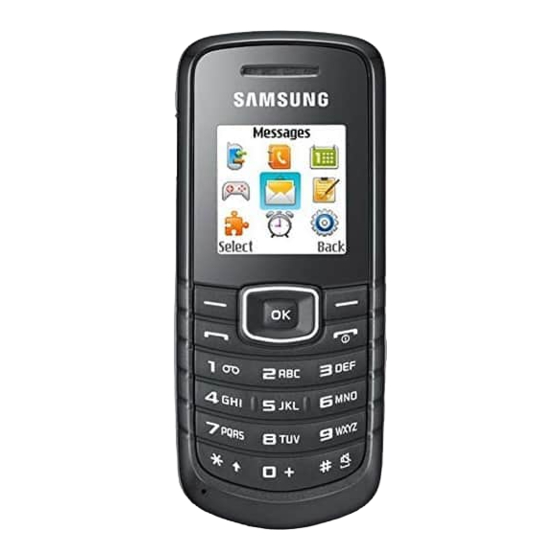 Samsung GT-E1086L User Manual