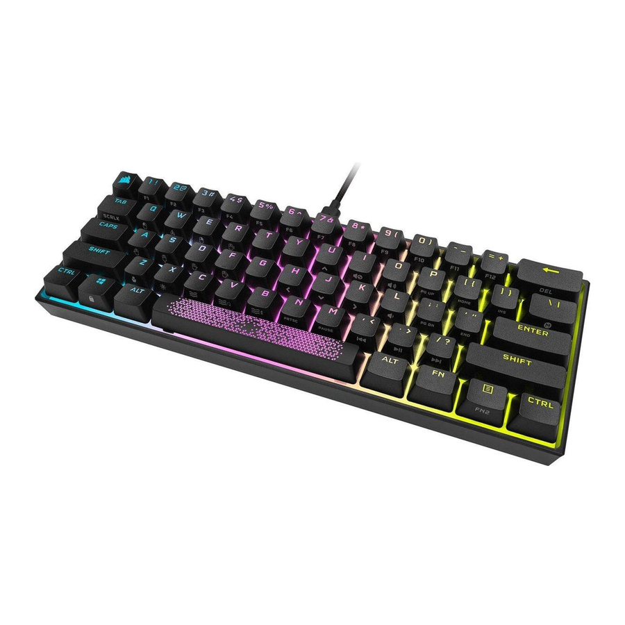 Corsair K65 RGB MINI - 60% Mechanical Gaming Keyboard Manual