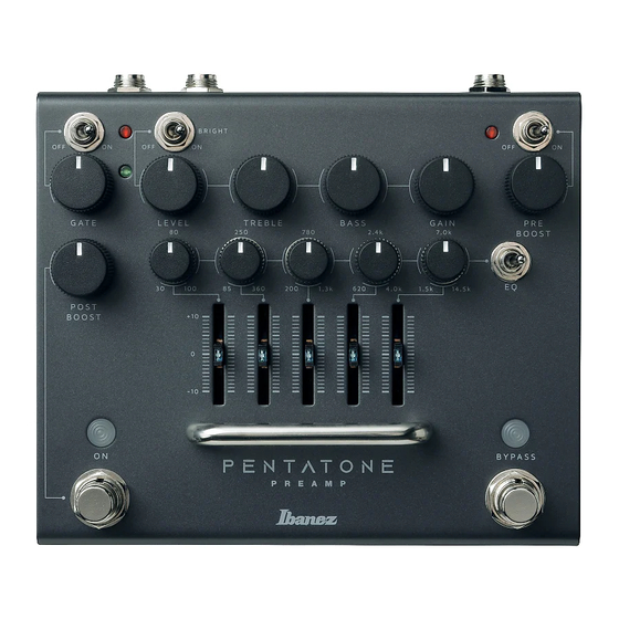 Ibanez PENTATONE Owner's Manual
