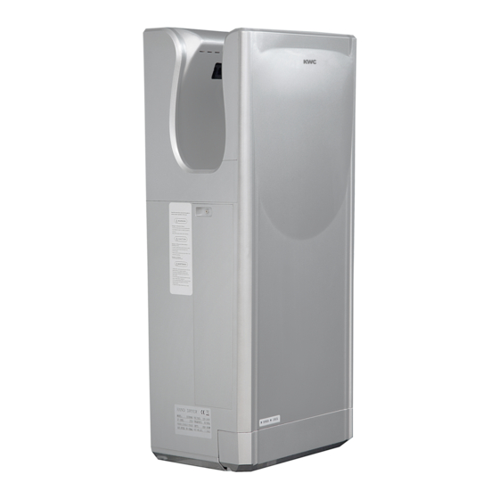 KWC DRYX600 Installation And Operating Instructions Manual