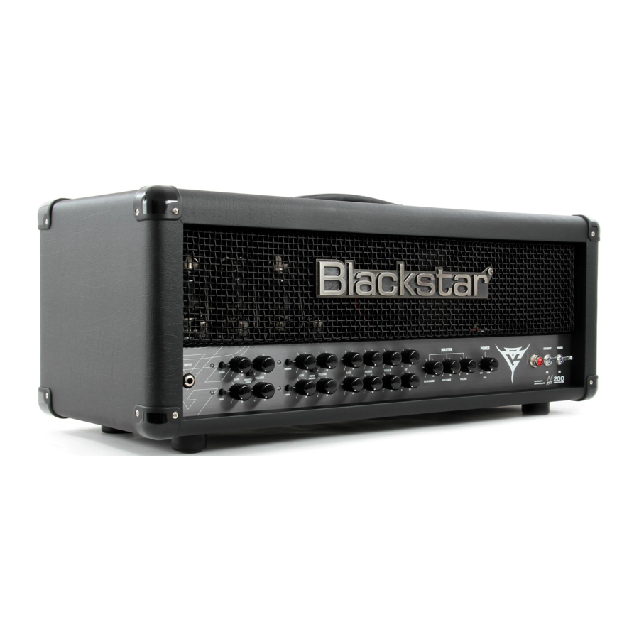 Blackstar Blackfire 200 - Amplifier Manual