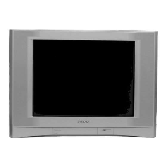 Sony TRINITRON KV-24FS120 Service Manual