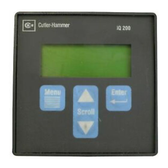 Eaton IQ 200 Installation, Operation And Maintenance Manual