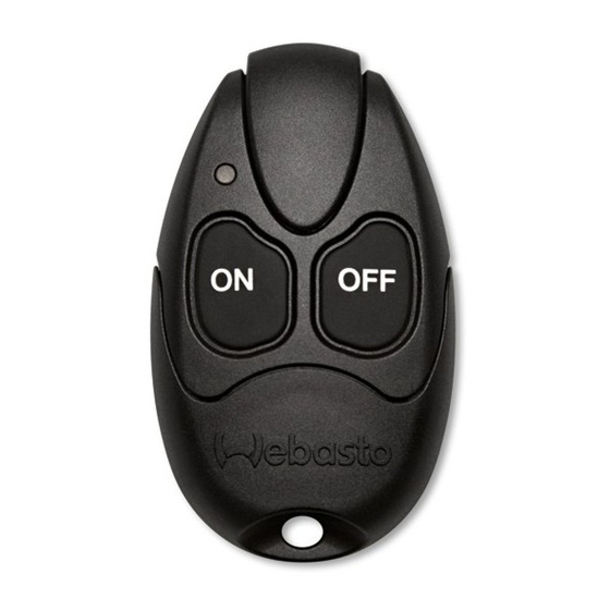 Webasto Telestart T91 Installation Instructions Manual