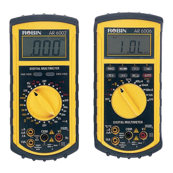 Robin AR6006 Operating Instructions