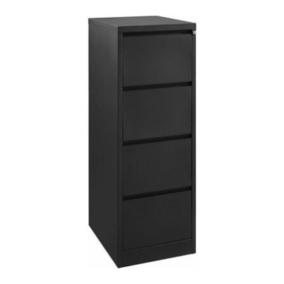 J.Burrows MATRIX 4 DRAWER FILING CABINET STMA4DFCWE Assembly Instructions Manual