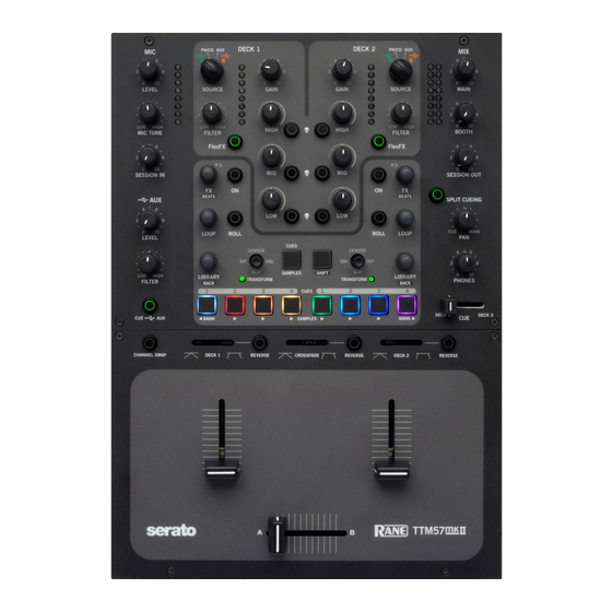 Rane TTM57mkll Manual