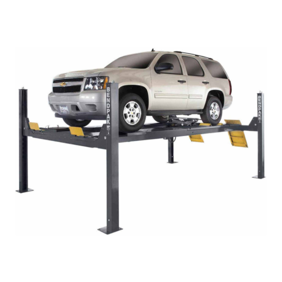BendPak HDS-14LSXE Service Manual