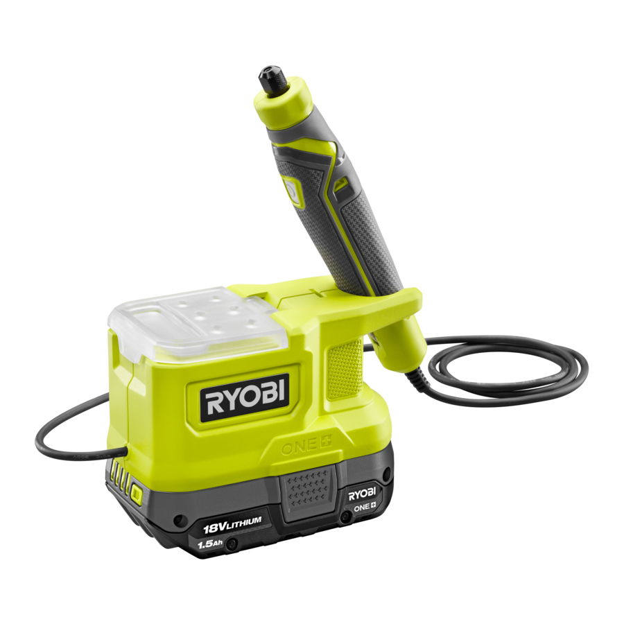 Ryobi PRT100 - 18V PRECISION CRAFT ROTARY TOOL Manual