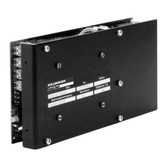 Kollmorgen Seidel 04S Series Manuals