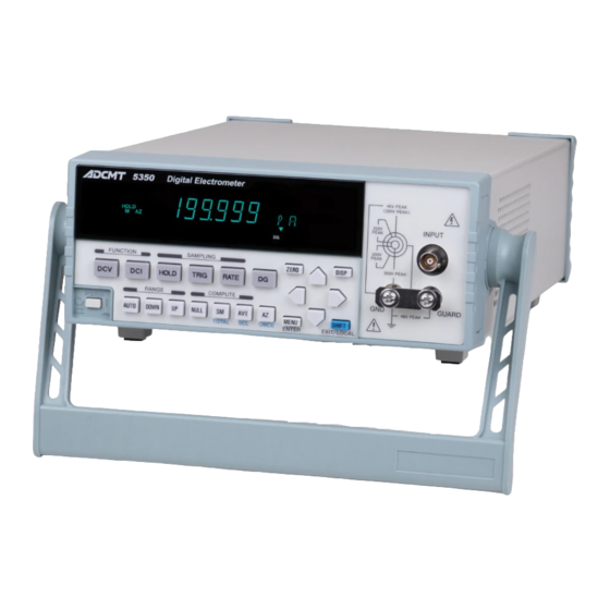 ADCMT 5350 Operation Manual