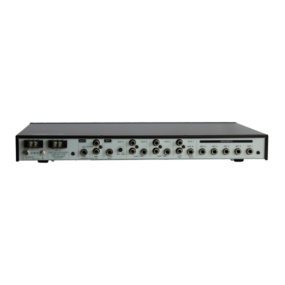 Toa MX-113-EB Instruction Manual