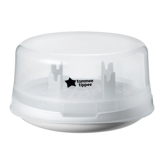 Tommee Tippee microwave steam sterilizer Instructions For Use Manual