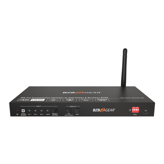 BZB Gear BG-PS41-BYOD-4K-B Manuals