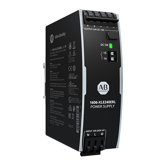Rockwell Automation Allen-Bradley 1606-XLE240ERL SER B Installation Instructions