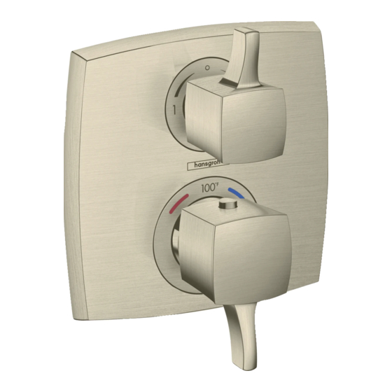 Hans Grohe Metropol C 15728 1 Series Installation/User Instructions/Warranty