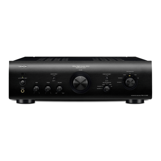 Denon PMA-1510AE Owner's Manual