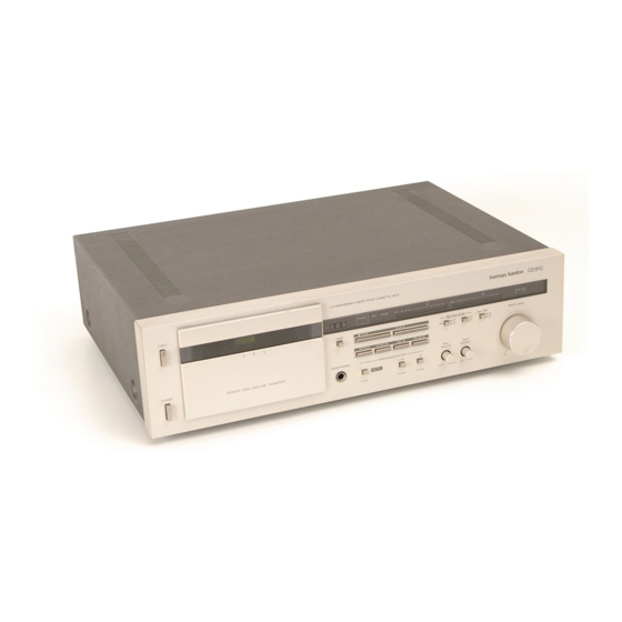 Harman Kardon CD91C Technical Manual