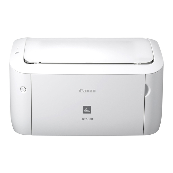 Canon LASER SHOT LBP6000 Quick Setup Manual