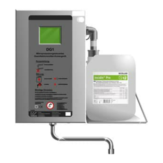 Ecolab DG 1-II Operating	 Instruction