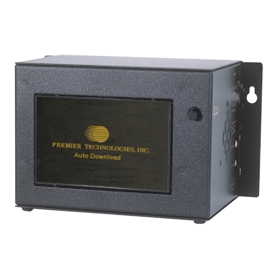 PREMIER TECHNOLOGIES MPU 3200 Series Installation And Operating Instructions