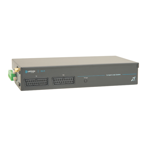 Edin Univox CLS-5 Installation Manual