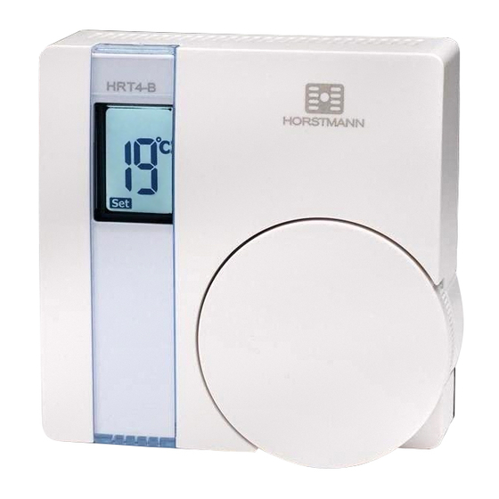 User Manuals: Horstmann HRT4-B Thermostat