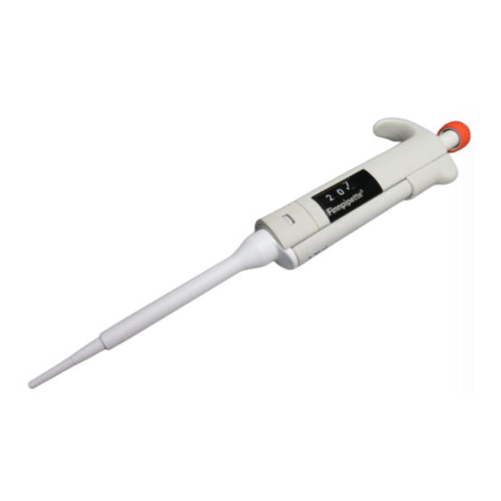 Thermo Scientific Finnpipette Digital Instructions For Use Manual